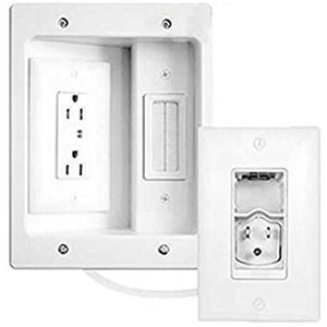 Legrand -HT2202-WH-V1 In-Wall Flat Screen Power and Cable Concealment Kit -White